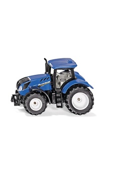 Voiture Siku Siku 1091, new holland t7.315 tracteur, métal/plastique, bleu, cine amovible et boule d'attelage