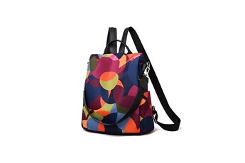 cartables scolaires generique sac à dos de voyage sauvage pour femmes sac à dos en tissu oxford coloré pour étudiant - multicolore