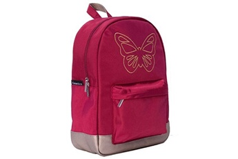 sac à dos caramel & cie caramel et compagnie sac à bretelles papillon rubis - matière 100% polyester - 30 x 40 x 13 cm