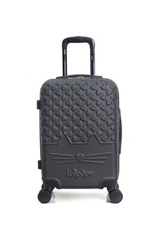 valise lollipops - valise weekend abs catty 4 roues 65 cm - noir