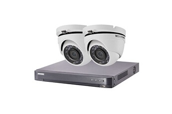 Kit sécurité pour la maison Hikvision HIK-2DOM-THD-002 - Kit vidéo surveillance Turbo HD 2 caméras dôme