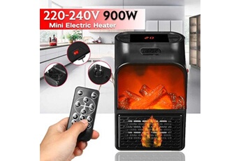 900W Mini radiateur électrique Portable enfichable électrique ventilateur espace pièce chauffage