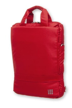 sac de courses moleskine sacoche ordinateur 15,4 pouces verticale - rouge écarlate
