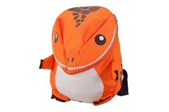 cartables scolaires generique sac à dos pour enfant 3d dinosaure orange