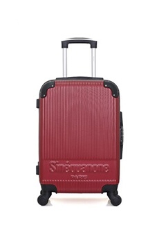 valise sinéquanone sinequanone - valise cabine abs rhea 4 roues 55 cm - bordeaux