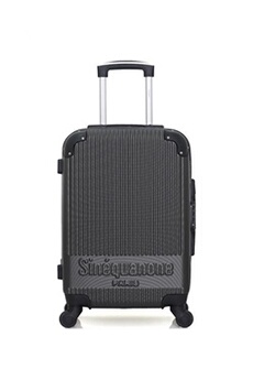 valise sinéquanone sinequanone - valise cabine abs rhea 4 roues 55 cm - gris fonce