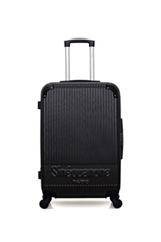valise sinéquanone sinequanone - valise weekend abs rhea 4 roues 65 cm - noir