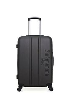 valise sinéquanone sinequanone- valise weekend abs olympe 4 roues 65 cm - gris fonce