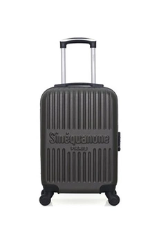 valise sinéquanone sinequanone - valise cabine abs eos-e 4 roues 50 cm - gris fonce