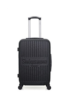 valise sinéquanone sinequanone - valise weekend abs eos-a 4 roues 60 cm - noir