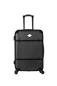 valise gerard pasquier - valise weekend abs marguerite 4 roulettes 65 cm - noir