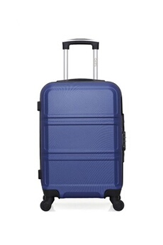 valise hero - valise cabine abs utah 55 cm 4 roues - marine