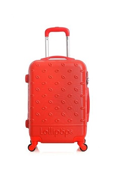 valise lollipops - valise weekend abs tulipa 4 roues 65 cm - rouge