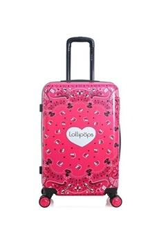 valise lollipops - valise weekend abs/pc camomille 4 roues 65 cm - rose