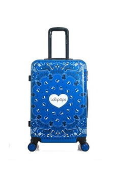 valise lollipops - valise weekend abs/pc camomille 4 roues 65 cm - bleu