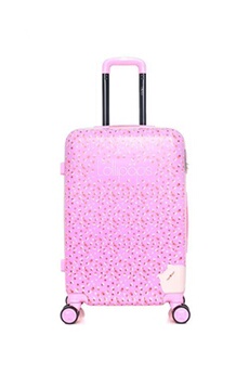 valise lollipops - valise weekend abs/pc coquelicot 4 roues 65 cm - rose