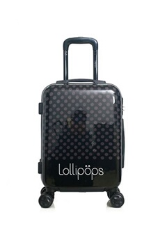 valise lollipops - valise cabine abs/pc jonquille-e 4 roues 50 cm - noir