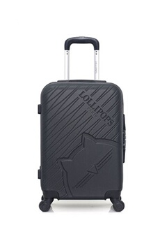 valise lollipops - valise cabine abs clochette 4 roues 55 cm - noir