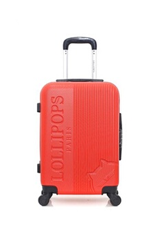 valise lollipops - valise cabine abs gardenia 4 roues 55 cm - rouge