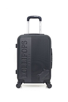 valise lollipops - valise cabine abs gardenia 4 roues 55 cm - noir