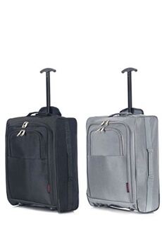 set de 2 valises hero - set de 2 polyester alaska-n 2 roues - gris