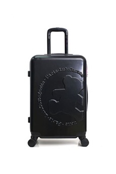 valise lulu castagnette - valise cabine abs/pc lulu from paris 4 roues 55 cm - noir