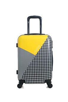 valise lollipops - valise cabine abs/pc carline 4 roues 55 cm - jaune