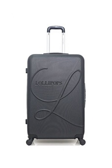 valise lollipops - valise grand format abs glaieul 4 roues 75 cm - noir