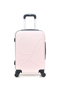 valise lollipops - valise cabine abs glaieul 4 roues 55 cm - rose