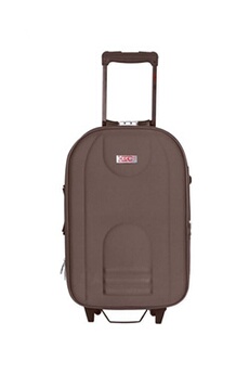 valise hero - valise cabine polyester jura 55 cm 4 roues - marron