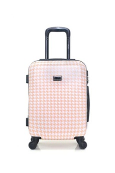 valise lollipops - valise cabine abs/pc jasmin-e 4 roues 50 cm - beige