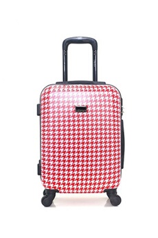valise lollipops - valise cabine abs/pc jasmin-e 4 roues 50 cm - rouge