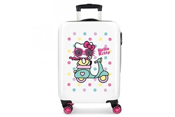 valise joumma bags valise cabine hello kitty girl gang - blanc 7538