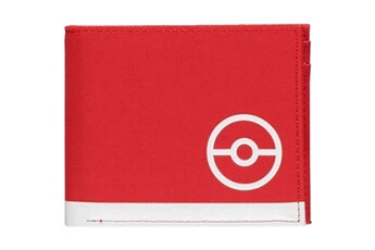 Portefeuille porte-monnaie 2 volets rouge blanc pokémon pokeball elite trainer