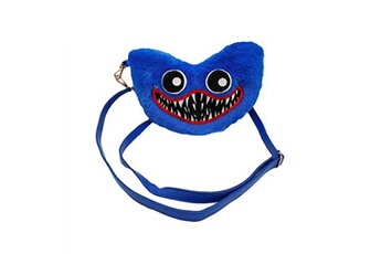 sac à bandoulière generique sac a bandouliere en peluche poppy playtime huggy wuggy fongwan porte monnaie avec bretelles -bleu