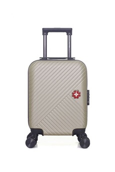 valise swiss kopper - valise cabine xs spiez 4 roues 46 cm - beige