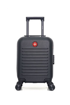 valise swiss kopper - valise cabine xs wil 4 roues 46 cm - noir