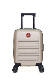 valise swiss kopper - valise cabine xs wil 4 roues 46 cm - beige