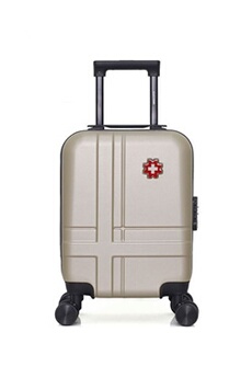 valise swiss kopper - valise cabine xs uster 4 roues 46 cm - beige