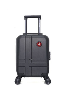 valise swiss kopper - valise cabine xs uster 4 roues 46 cm - noir