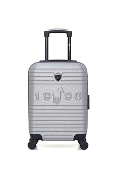 valise gentleman farmer - valise cabine abs fred-e 4 roues 50 cm - gris