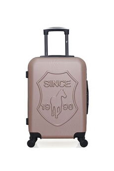valise gentleman farmer - valise cabine abs damon 4 roues 55 cm - rose dore