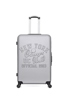 valise camps united - valise grand format abs brown 4 roues 75 cm - gris