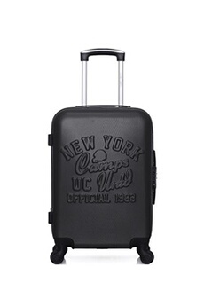 valise camps united - valise cabine abs brown 4 roues 55 cm - noir