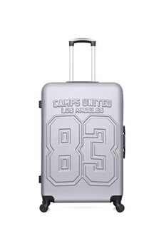 valise camps united - valise grand format abs berkeley 4 roues 75 cm - gris