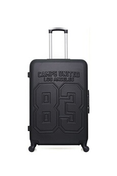 valise camps united - valise grand format abs berkeley 4 roues 75 cm - noir