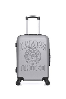 valise camps united - valise cabine abs yale 4 roues 55 cm - gris