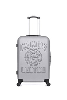 valise camps united - valise weekend abs yale 4 roues 65 cm - gris