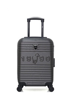 valise gentleman farmer - valise cabine abs fred-e 4 roues 50 cm - gris fonce