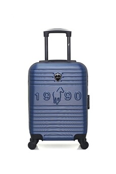 valise gentleman farmer - valise cabine abs fred-e 4 roues 50 cm - marine